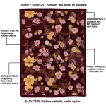 minnesota golden gophers hibiscus foliage maroon quilt blanket best selling