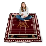 minnesota golden gophers mickey player maroon quilt blanket best selling