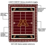 minnesota golden gophers mickey player maroon quilt blanket best selling