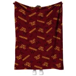 minnesota golden gophers solid classic maroon quilt blanket best selling
