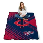 minnesota twins arrow layers navy quilt blanket best selling