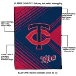 minnesota twins arrow layers navy quilt blanket best selling