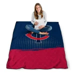 minnesota twins dot illusion navy quilt blanket best selling