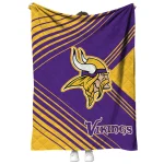 minnesota vikings arrow layers purple quilt blanket best selling
