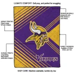minnesota vikings arrow layers purple quilt blanket best selling