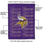 minnesota vikings bold red purple quilt blanket best selling
