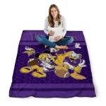minnesota vikings disney football purple quilt blanket best selling