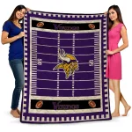 minnesota vikings mickey player purple quilt blanket best selling