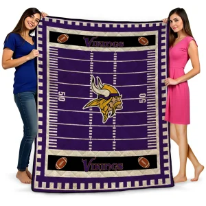 minnesota vikings mickey player purple quilt blanket best selling
