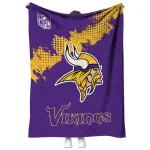 minnesota vikings shield badge purple quilt blanket best selling