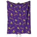minnesota vikings solid classic purple quilt blanket best selling
