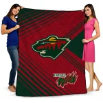 minnesota wild arrow layers red quilt blanket best selling
