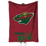 minnesota wild brick grid red quilt blanket best selling