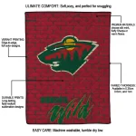 minnesota wild brick grid red quilt blanket best selling