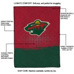 minnesota wild dot illusion red quilt blanket best selling