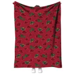 minnesota wild solid classic red quilt blanket best selling
