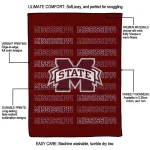 mississippi state bulldogs bold red maroon quilt blanket best selling