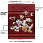 mississippi state bulldogs disney football maroon quilt blanket best selling