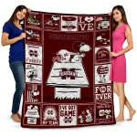 Mississippi State Bulldogs Snoopy Love Maroon Quilt Blanket 1 mississippi state bulldogs snoopy love maroon quilt blanket best selling