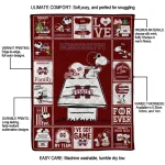 mississippi state bulldogs snoopy love maroon quilt blanket best selling
