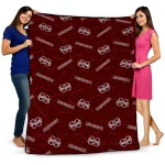 mississippi state bulldogs solid classic maroon quilt blanket best selling