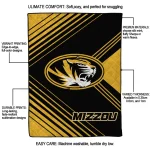 missouri tigers arrow layers black quilt blanket best selling