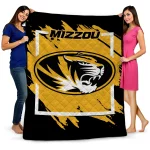 missouri tigers block border black quilt blanket best selling