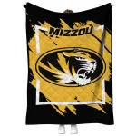 missouri tigers block border black quilt blanket best selling