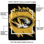 missouri tigers block border black quilt blanket best selling