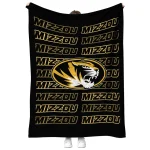 missouri tigers bold red black quilt blanket best selling