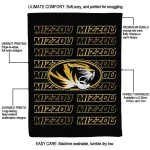 missouri tigers bold red black quilt blanket best selling