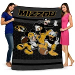 Missouri Tigers Disney Football Black Quilt Blanket 1 missouri tigers disney football black quilt blanket best selling