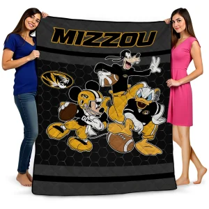 missouri tigers disney football black quilt blanket best selling