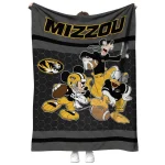missouri tigers disney football black quilt blanket best selling