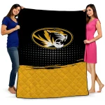 missouri tigers dot illusion black quilt blanket best selling