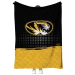 missouri tigers dot illusion black quilt blanket best selling