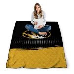 missouri tigers dot illusion black quilt blanket best selling