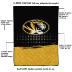 missouri tigers dot illusion black quilt blanket best selling