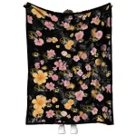 missouri tigers hibiscus foliage black quilt blanket best selling