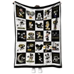missouri tigers mickey mouse motif black white quilt blanket best selling