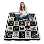 missouri tigers mickey mouse motif black white quilt blanket best selling