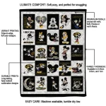 missouri tigers mickey mouse motif black white quilt blanket best selling