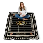 missouri tigers mickey player black quilt blanket best selling
