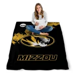 missouri tigers paint trail black quilt blanket best selling