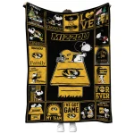 missouri tigers snoopy love black quilt blanket best selling