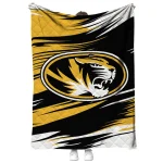 missouri tigers wild lines black white quilt blanket best selling