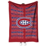montreal canadiens bold red quilt blanket best selling