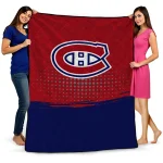 montreal canadiens dot illusion red quilt blanket best selling