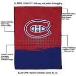 montreal canadiens dot illusion red quilt blanket best selling