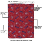 montreal canadiens solid classic red quilt blanket best selling